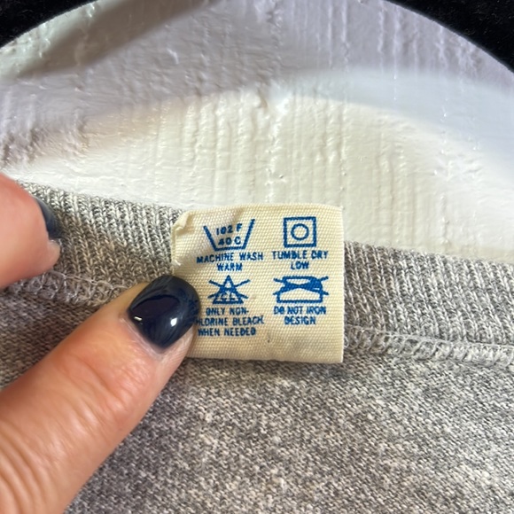 Champion Vintage T Shirt 1980's Cotton Rayon Single Stitch Heather - Picture 3 of 7